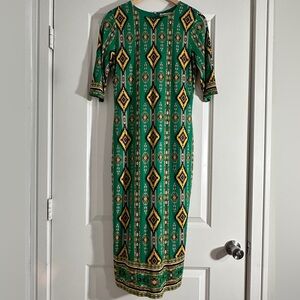 alice + olivia Delora Mystic ikat sheath dress. SIZE 12 NWT